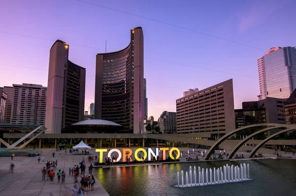 Toronto Cartello Nel Municipio Ontario Canada — Foto Stock