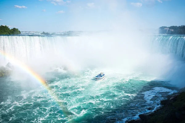 Foto Aérea Famosa Cascada Del Niágara Día Verano — Foto de Stock