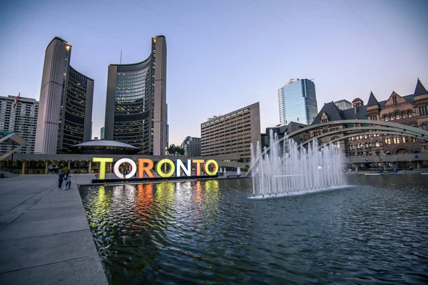 Toronto Cartello Nel Municipio Ontario Canada — Foto Stock