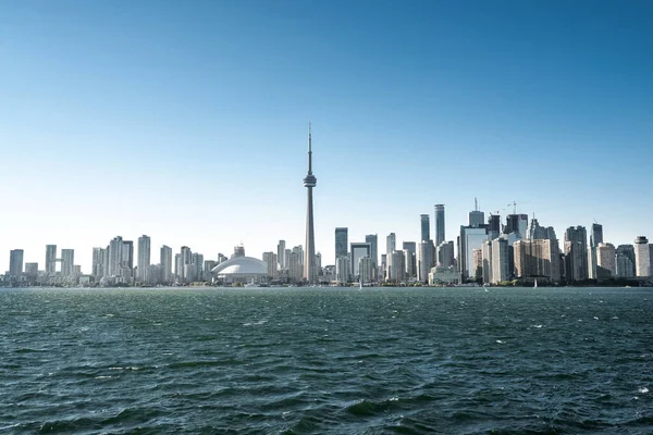 Blick Auf Die Skyline Von Toronto Von Der Mittelinsel Ontario — Stockfoto