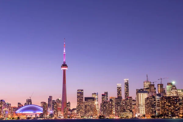 Toronto City Skyline Tramonto Ontario Canada — Foto Stock