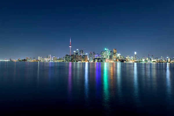 Toronto City Skyline Night Ontario Canada — Stock Photo, Image
