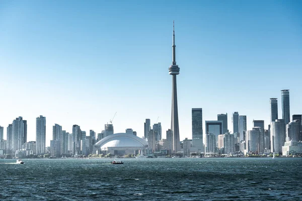 Toronto Stad Skyline Uitzicht Vanaf Centrum Eiland Ontario Canada — Stockfoto