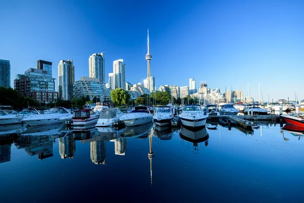 Toronto City Skyline Marina Quay West Ontario Canada — Stock Photo, Image