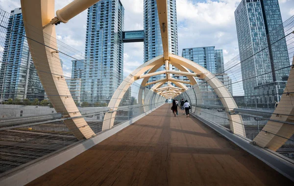 Puente Luz Pedestrian Bridge Toronto Ontário Canadá — Fotografia de Stock