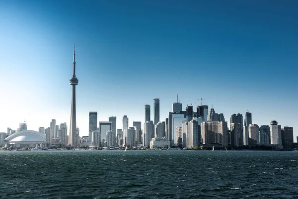 Blick Auf Die Skyline Von Toronto Von Der Mittelinsel Ontario — Stockfoto