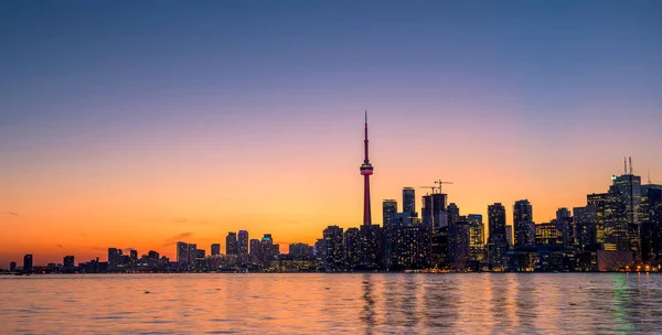 Toronto City Skyline Notte Ontario Canada — Foto Stock