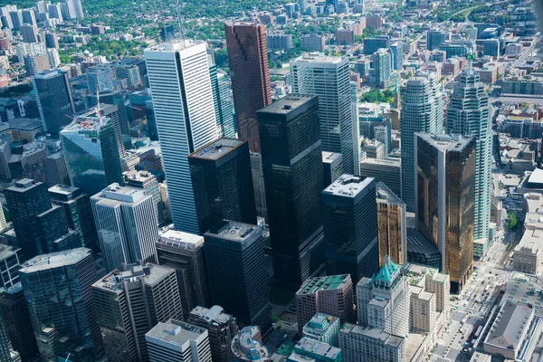 Aerial View Toronto City Skyline Canada Stock Image