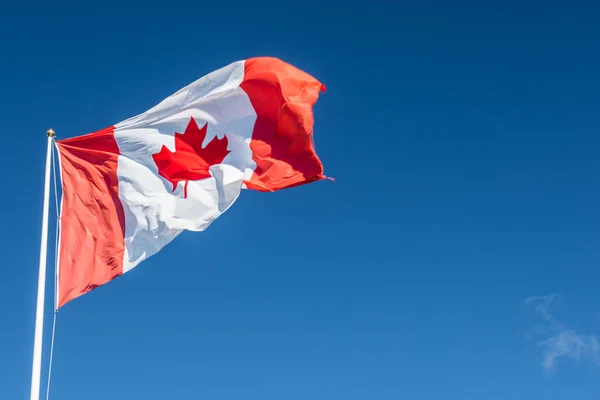 Canada Flag Blue Sky — Stock Photo, Image