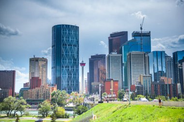 Alberta, Kanada 'daki güzel Calgary şehri