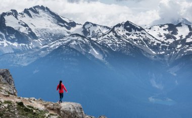 Whistler Dağları 'ndaki güzel manzara, İngiliz Kolombiyası, Kanada
