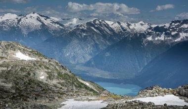 Whistler BC, Kanada 'da güzel manzara.