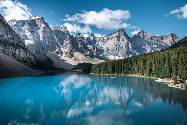 Beautiful Moraine lake in Banff national park, Alberta, Canada