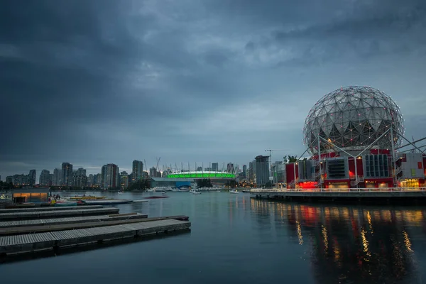 Vancouver City Silueti British Columbia Kanada — Stok fotoğraf