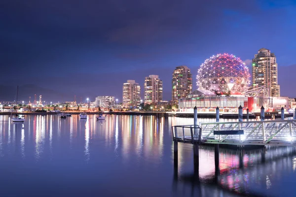 Vancouver City Silueti British Columbia Kanada — Stok fotoğraf