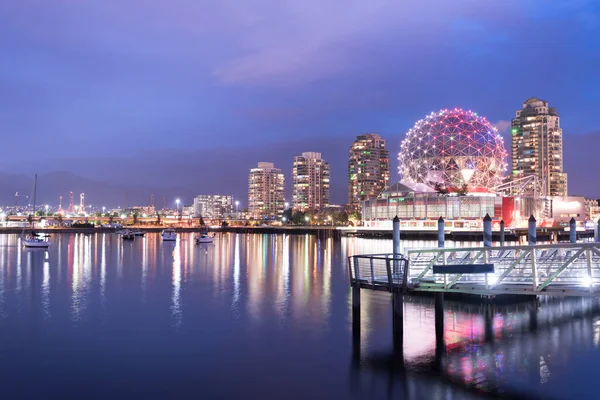 Vancouver City Silueti British Columbia Kanada — Stok fotoğraf