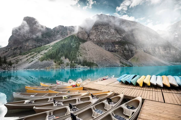 Beautiful Moraine Lake Banff National Park Alberta Canada — Stock Photo, Image