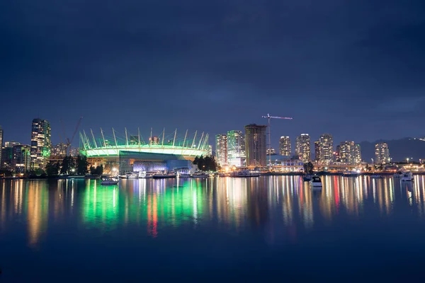 Vancouver City Silueti British Columbia Kanada — Stok fotoğraf