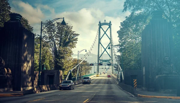 Γέφυρα Lion Gate Στο Βανκούβερ Βρετανική Κολομβία Καναδάς — Φωτογραφία Αρχείου
