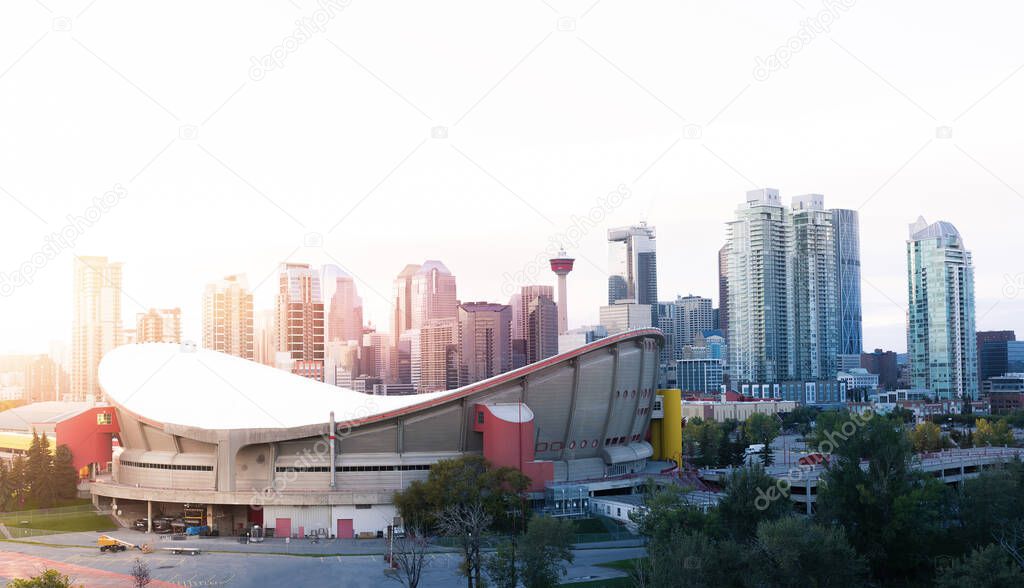 Beautiful Calgary city in Alberta, Canada