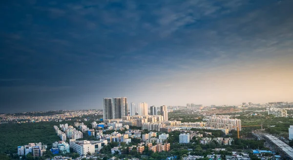 Hyderabad Bangunan Kota Dan Langit India — Stok Foto