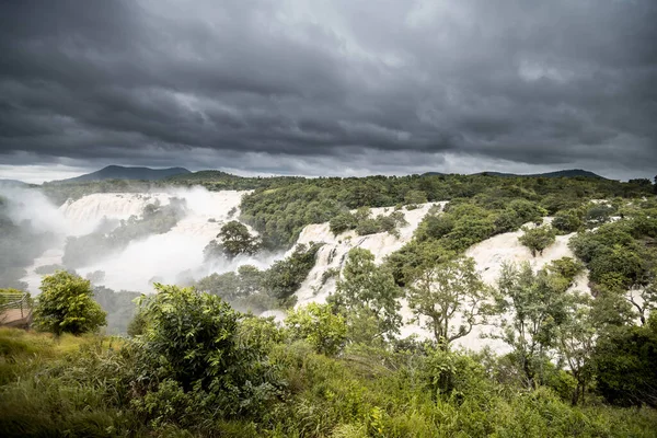 Shivanasamudra Faller Chamarajanagar District Delstaten Karnataka Indien — Stockfoto