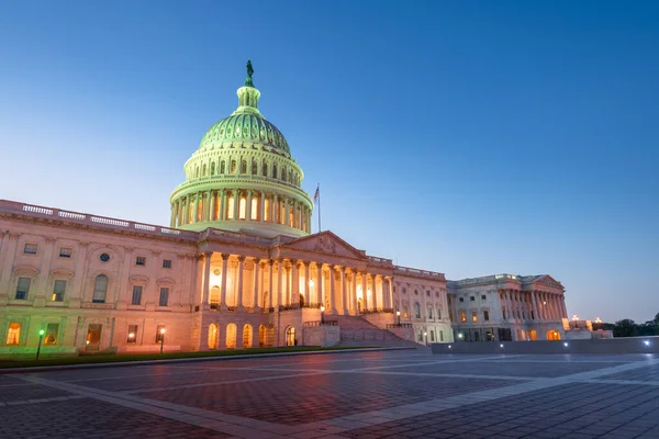 Das Kapitol Der Vereinigten Staaten Washington Der Nacht — Stockfoto