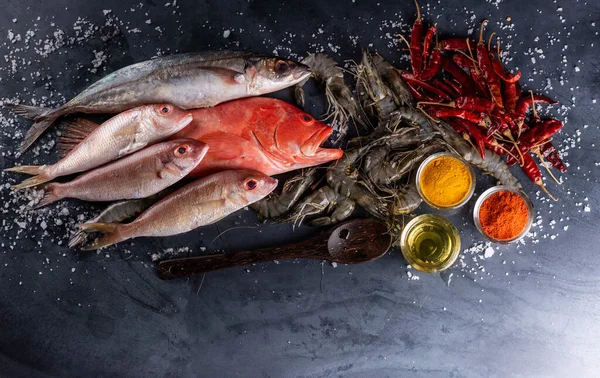 Red Snapper Raw Fish Table Top — Stock Photo, Image