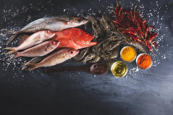 Red Snapper Raw Fish Table Top — Stock Photo, Image