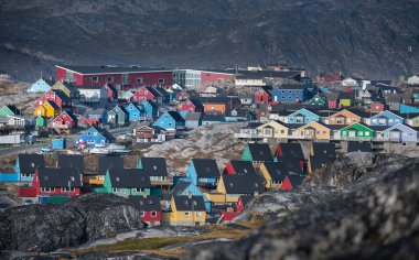 Grönland 'da Ilulissat' ın güzel manzarası