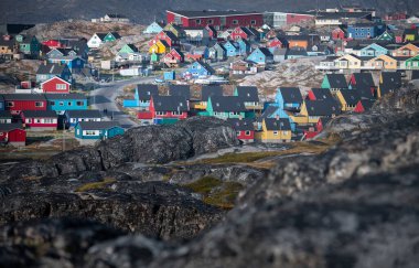 Grönland 'da Ilulissat' ın güzel manzarası