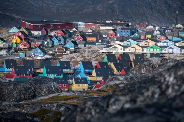 Grönland 'da Ilulissat' ın güzel manzarası