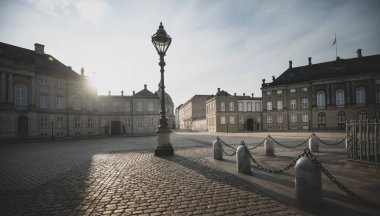Kopenhag, Danimarka 'daki Amalienborg Sarayı.