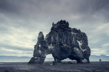 İzlanda 'da Hvtserkur Hvitserkur Deniz Yığını