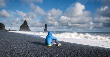 Reynisfjara Kara Kum Sahili Vik, İzlanda