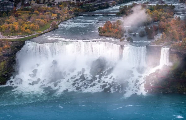 Gyönyörű Niagara Vízesések Éjjel — Stock Fotó