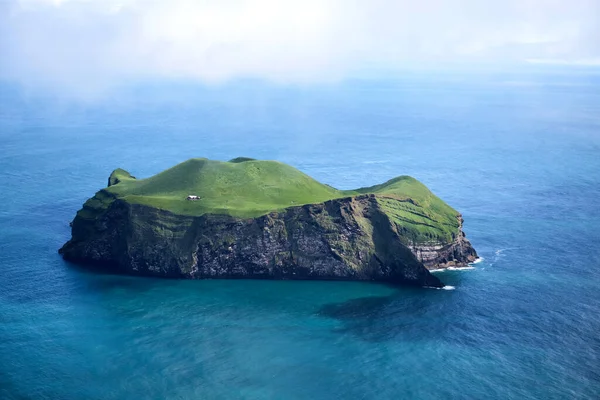 Vue Aérienne Belle Petite Île Islande — Photo