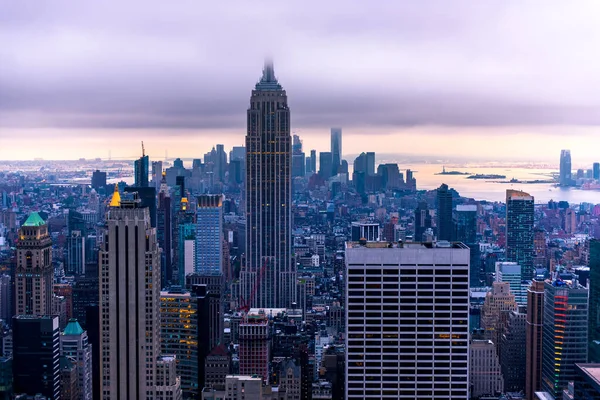 New York City Skyline New York Verenigde Staten Van Amerika — Stockfoto
