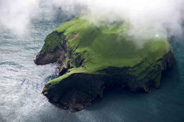 Vue Aérienne Belle Petite Île Islande — Photo