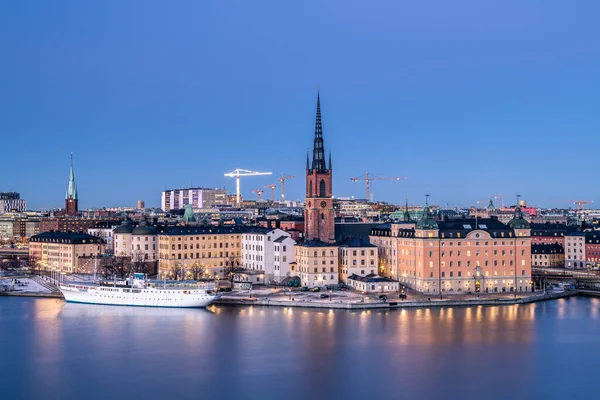 Skyline Della Città Stoccolma Svezia — Foto Stock