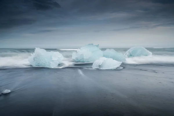 Diamantstrand Ijsland — Stockfoto