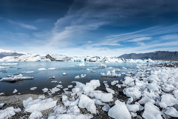 Jokulsarlon Jäätikkö Jäälaguuni Islanti — kuvapankkivalokuva