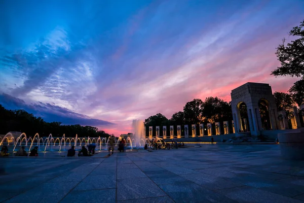 Monumento Segunda Guerra Mundial Washington — Foto de Stock