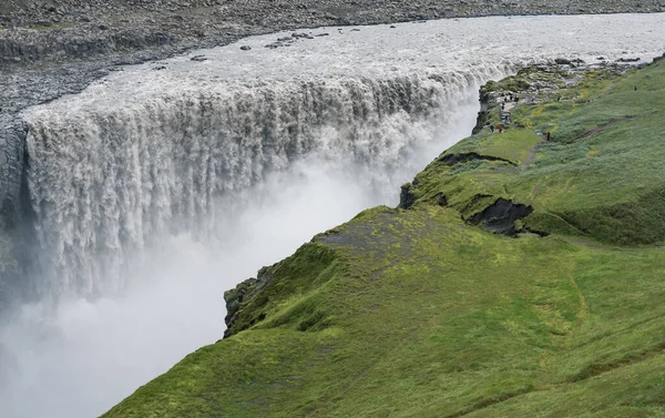 Водоспад Деттіфосс Влітку Ісландія — стокове фото