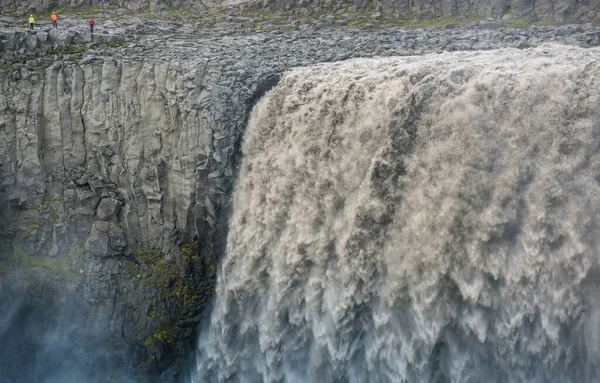 Melepas Air Terjun Musim Panas Islandia — Stok Foto
