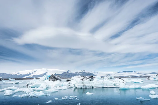 Jokulsarlon Gleccser Jég Lagúna Izland — Stock Fotó