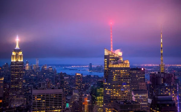 Newyork City Skyline Nova Iorque Estados Unidos América — Fotografia de Stock
