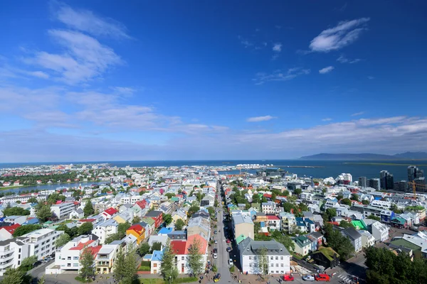 Reykjavik Città Estate Islanda — Foto Stock