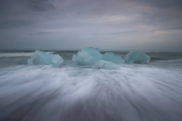 Diamantová Pláž Islandu — Stock fotografie