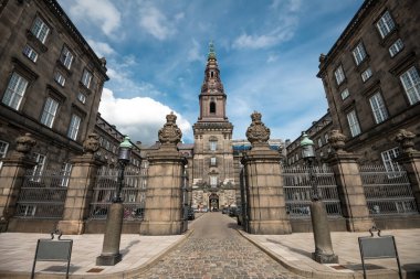 Danimarka 'daki güzel Christiansborg Sarayı